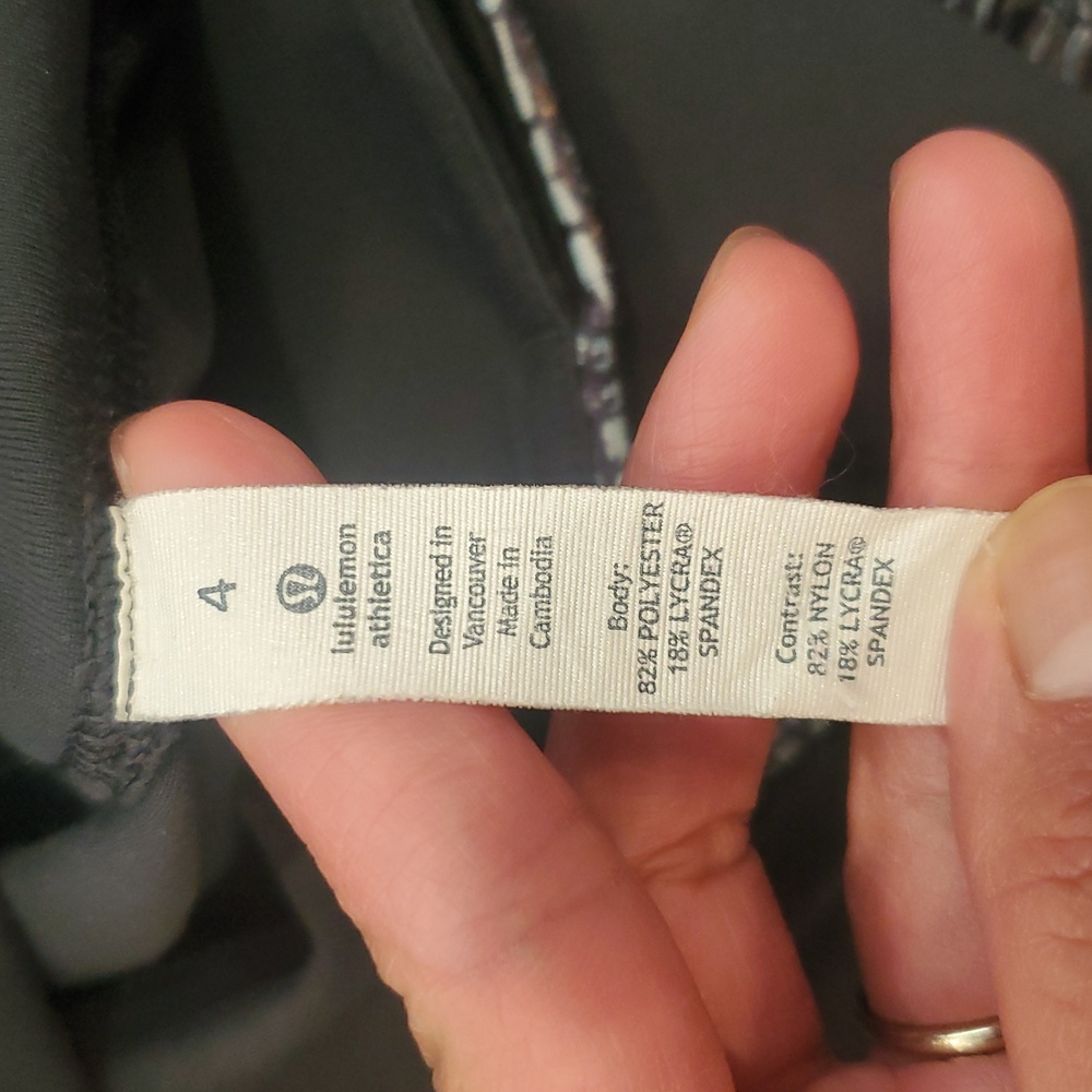 Lululemon Athletica Patterned Black Leggings - image 4